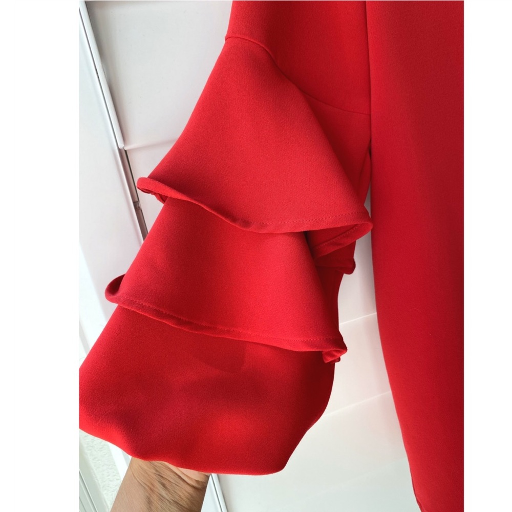 Hp Zara Basic Collection Ruffle Sleeve Top - image 4